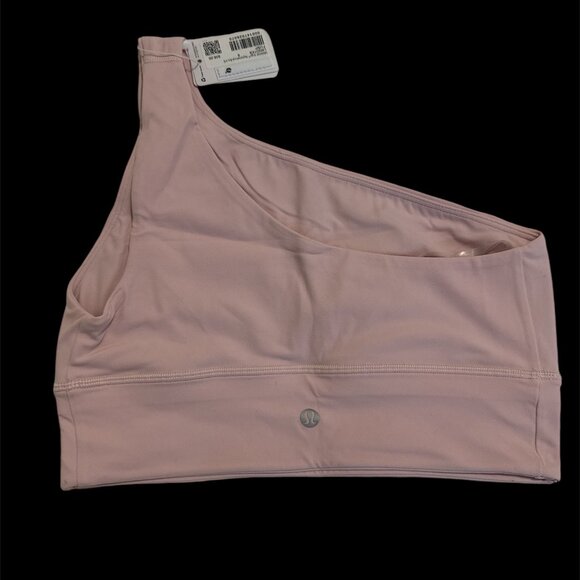 *NWT, Lululemon, Align Asymmetrical Bra, Sz 8 Cups A / B , Soft Pink - Picture 2 of 6